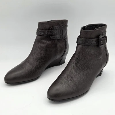 Tod's Low Wedge Bootie Dark Brown Women's Size 36 - Image 1 of 4