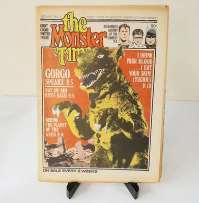 Vintage The Monster Times Newspaper Magazine, Volume 1 No. 12, 1972 - Image 1 of 4
