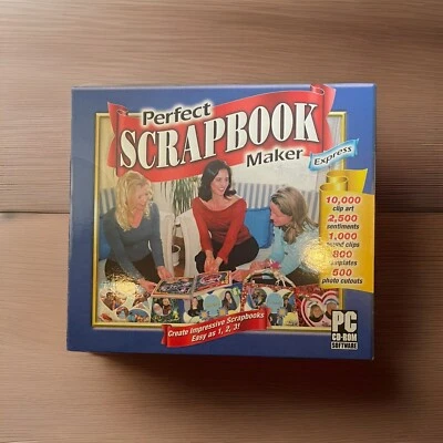 Cosmi Perfect Scrapbook Maker Express PC 2004 Brand New - Image 1 of 2