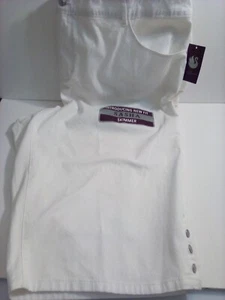 Gloria Vanderbilt Sasha Skimmer Vintage White Capri Pants Size 24W NWT - Picture 1 of 6