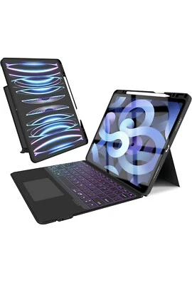 Keyboard Case 12.9" Compatible with iPad (6th Generation 2022) 5th, 3rd, 4th Bac - Image 1 of 4
