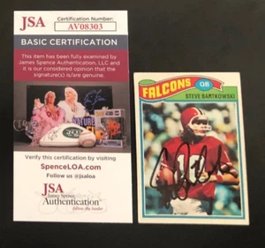 Steve Bartkowski 1977 Topps Auto JSA COA - Picture 1 of 1