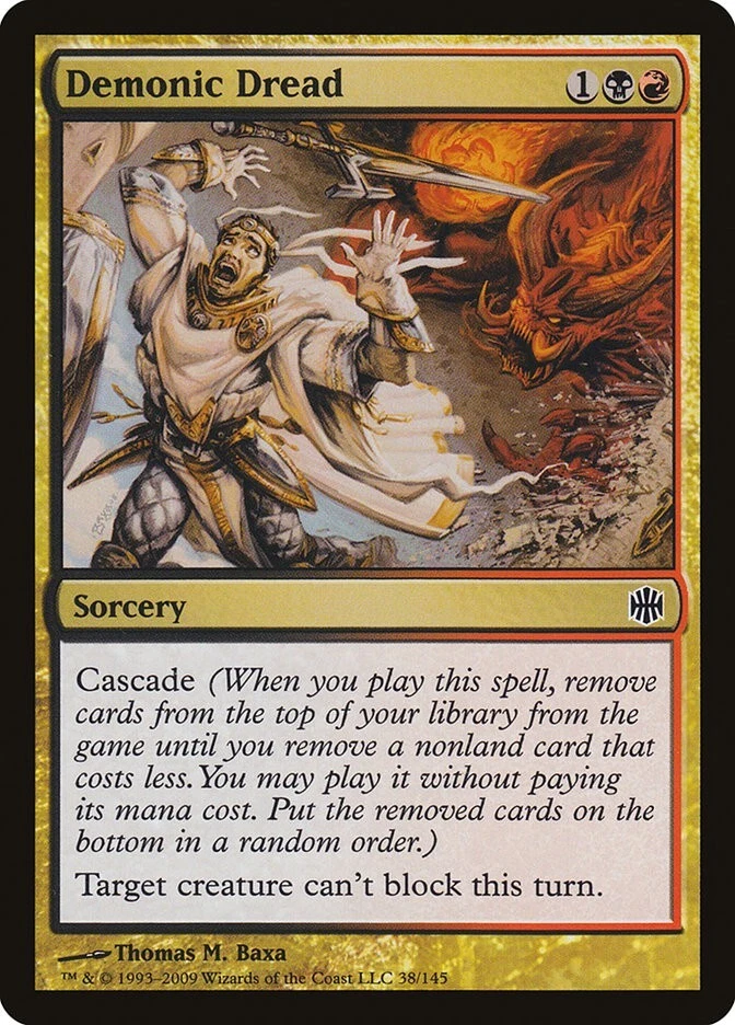 Alara Reborn Demonic Dread MTG Magic the Gathering NM - Image 1 of 1