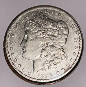 1895 O Morgan Silver Dollar Very Fine VF to XF cleaned - Bild 1 von 2