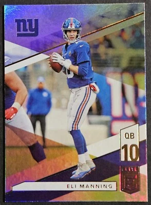 2019 Panini Donruss Elite #78 Eli Manning New York Giants - Image 1 of 2