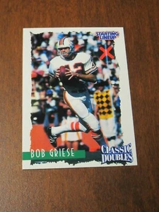 Bob Griese 1997 Kenner Classic Doubles Card - Miami Dolphins - Bild 1 von 2