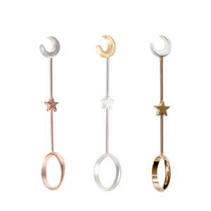 Star Moon Finger Ring Cigarette Holder Rack Cigarette Clip Smoking Accessories - Afbeelding 1 van 8