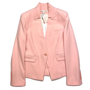 VERONICA BEARD Womens Farley Dickey Up Collar Blazer Jacket Pink (MSRP $650)