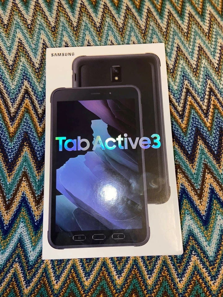 Samsung Galaxy Tab Active3 SM-T575 64GB, Wi-Fi + 4G (Unlocked), 8" - Black - Image 1 of 1