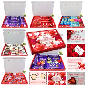 VALENTINES DAY CHOCOLATE PERSONALISED GIFT BOX Hamper Present Turkish Lindt - Picture 1 of 46