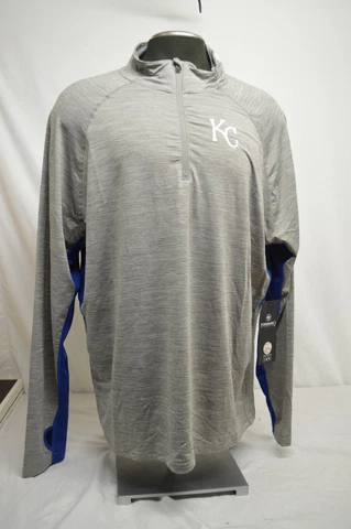 NEW Kansas City Royals 47'FORWARD Microlite L/S 1/4 Zip Shirt Men's Size XXL Cover