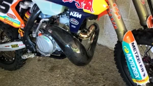 TEAM CIARLO XL KTM HUSQVARNA 250 300 CARBON EXPANSION GUARD 2017-2019 - Picture 1 of 1