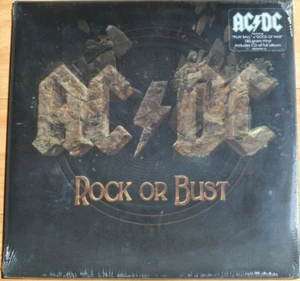 AC/DC Rock Or Bust Double LP + CD Set 180g Vinyl Lenticular Gate-fold Sealed - Picture 1 of 3