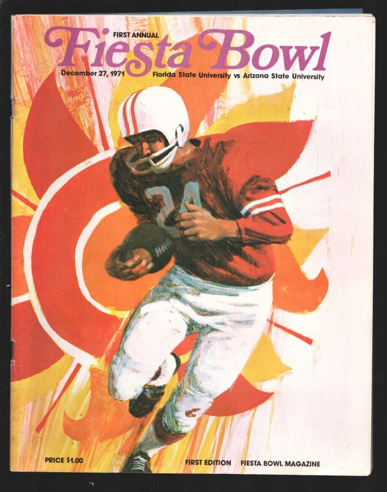Fiesta Bowl 1st Annual NCAA Football Game Program-12/27/1966-Florida State Se... - Image 1 of 1