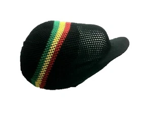 XL Dreadlocks Rasta Rete per capelli Nero Giamaica Tamellato a Ripette Lavorato a Maglia Dread - Foto 1 di 6