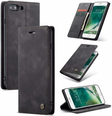 For Apple iPhone 7 8 Plus 8 Wallet Case Blocking Folding Flip Stand Card Slot - Image 1 of 4