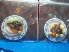 2 CHRISTMAS DINNERS GLUED ON A PLATE FOR A DOLLS HOUSE