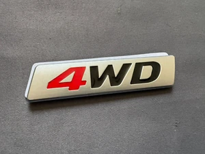 1 X METAL CAR BADGE FOR 4WD 4X4 SUV UNIVERSAL - Picture 1 of 2