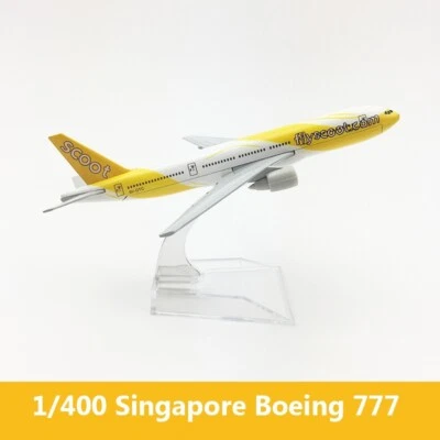 1/400 Singapore Airliens B777 16CM Diecast Avión Modelo Avión Juguete Foto 1 de 4