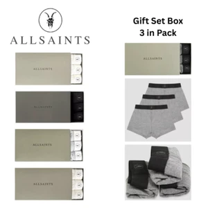 All Saints Mens Boxer Shorts Briefs Soft Cotton Underwear 3 Pack Gift Set Boxers - Picture 1 of 20