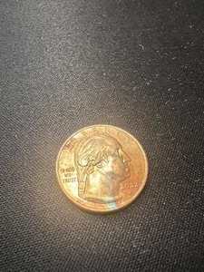2022-P 25C  Washington Quarter beautiful Rainbow Toning - Picture 1 of 4