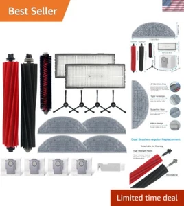 Accessories Kit for Xiaomi Roborock /S8 Docking,2 Roller Brush, 1 Self-Cleani... - Picture 1 of 8