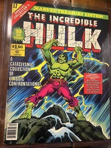 Marvel Treasury Edition #17 1978 EL INCREÍBLE HULK JUMBO TALLA ¡BONITA CALIDAD! - Imagen 1 de 6