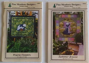 2 Pine Meadows Quilt Patterns PRAIRIE FLOWERS SUMMER BREEZE Connie Roys & Fabric - Picture 1 of 11