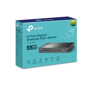TP Link TL-SG1008P 8 RJ45 Ports 10/100/1000Mbps Desktop Switch 4-Port PoE+ - Picture 1 of 4