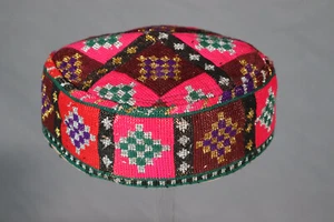 Afghan vintag Usbek kinder Hut Mütze Afghanistan embroidered children cap hat -9 - Bild 1 von 7