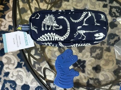 School Disney Pottery barn Bag+ Pencil case boy Dinosaur Jurassic star space . - Image 1 of 4