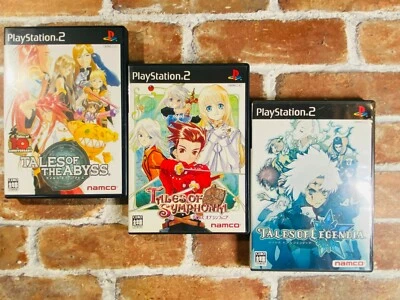 Lot Tales of Legendia,  Abyss, Symphonia PlayStation 2 PS2 Japan w/manual Fast P - Image 1 of 4