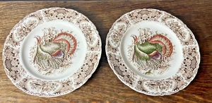 2 platos de cena Johnson Bros Wild Turkey Native American Windsor Ware 10 3/4" - Imagen 1 de 20