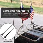 Universal Motorcycle Bike American USA Flag pole Luggage Rack For H Mount R6P1