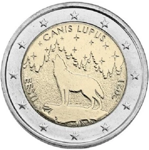 Estonia - 2 Euro Commemorative 2021 The Wolf UNC FREE SHIPPING - Picture 1 of 3