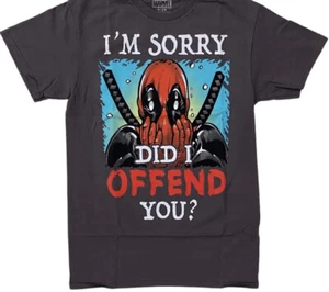 Marvel Comics Deadpool I'm Sorry Did I Offend You? Camiseta para hombre talla grande - Imagen 1 de 14