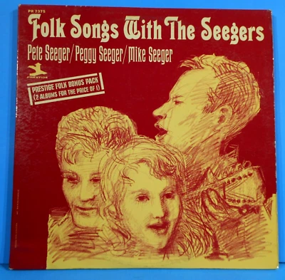 FOLK SONGS WITH THE SEEGERS 2XLP 1965 MONO PETE, PEGGY GREAT CONDITION! VG+/VG+! - Image 1 of 4
