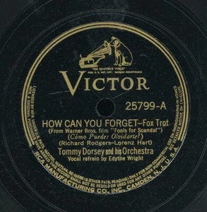 78tk-Jazz-VICTOR 25799-Tommy Dorsey-(How can you forget/There's a boy in Harlem) - Picture 1 of 2