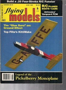 Flying Models June 1988  Model Airplane Magazine Plane Aviation R/C KittiWake - Picture 1 of 1