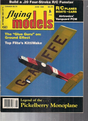 Flying Models June 1988 Model Airplane Magazine Plane Aviation R/C ...