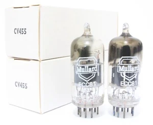 NOS Match 1 pair Mullard ECC81 12AT7 TUBE TK B CODE Square getter for amplifier - Picture 1 of 7