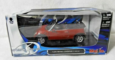 (MAISTO) SPECIAL EDITION (1:24 2006 MINI COOPER CABRIO) RED DIE-CAST NEW!! - Image 1 of 3