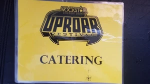 UPROAR FESTIVAL ST. LOUIS - ORIGINAL 9 X 11.5 BACKSTAGE TOUR CONCERT DOOR SIGN - Picture 1 of 1