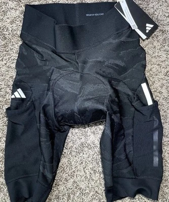 Adidas The Gravel Cycling Shorts Mens Size MEDIUM Black And White NEW With Tags! - Image 1 of 4