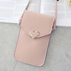 Pantalla Táctil Bolsa Corazón PU Monedero Teléfono Celular Hombro Bandolera... - Imagen 1 de 7