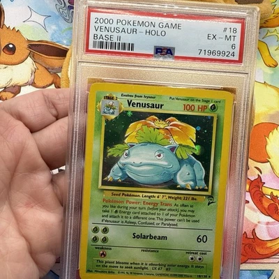 2000 Pokémon Venusaur #18 Holo Base Set II PSA 6 NM Graded Card - Image 1 of 4