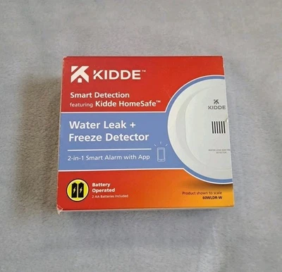 Kidde 60WLDR-W WiFi Water Leak Detector & Freeze Alarm for Homes, NEW, NEVER USE - Image 1 of 4