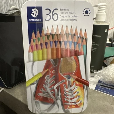 Staedtler 36 pack coloured pencils with storage tin Assorted colours, age 3+ - Image 1 of 3