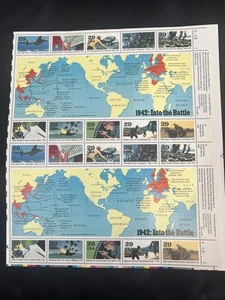 Scott #Scott #2697 World War II 1942 Into Battle Sheet of 20 29¢ Stamps (1992) - Picture 1 of 6