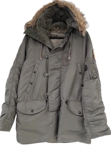 Ralph Lauren Polo Parka Style Grün Jacke mit Fellbesatz Kapuze Herren L (14) - Bild 1 von 15